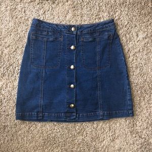 Dark Denim Skirt